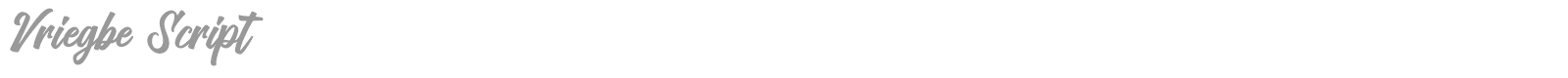 Vriegbe Script font preview